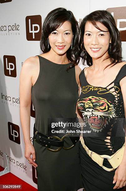 Ada Tai and Arlene Tai during Linea Pelle 20th Anniversary Party - Red Carpet at Pacific Desgin Center in West Hollywood, California, United States.