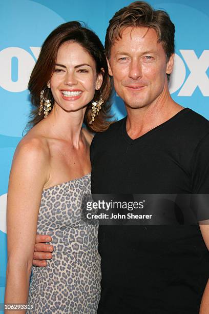 Justine Eyre and John Allen Nelson during 2006 FOX TCA Summer Party - Arrivals at Ritz-Carlton in Los Angeles, California, United States.