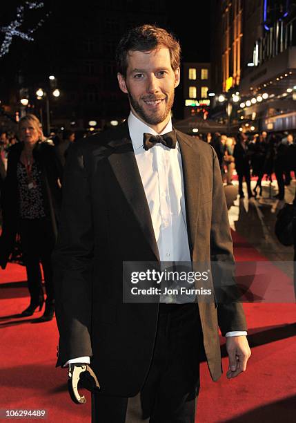 Aron Ralston attends the European Premiere of '127 Hours' during the closing gala of the 54th BFI London Film Festival at the Odeon Leicester Square...