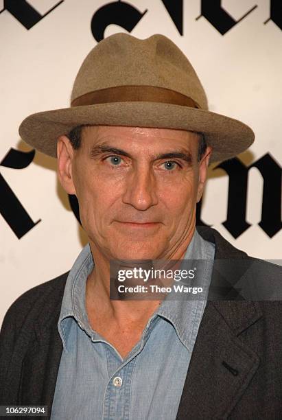 James Taylor during James Taylor Hosts The New York Times Emerging Artist Series at Joes Pub in New York City, New York, United States.