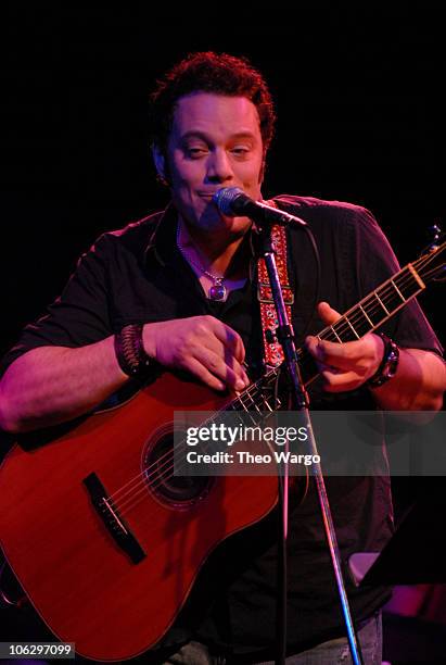 The Nicholas Barron Band during James Taylor Hosts The New York Times Emerging Artist Series at Joes Pub in New York City, New York, United States.