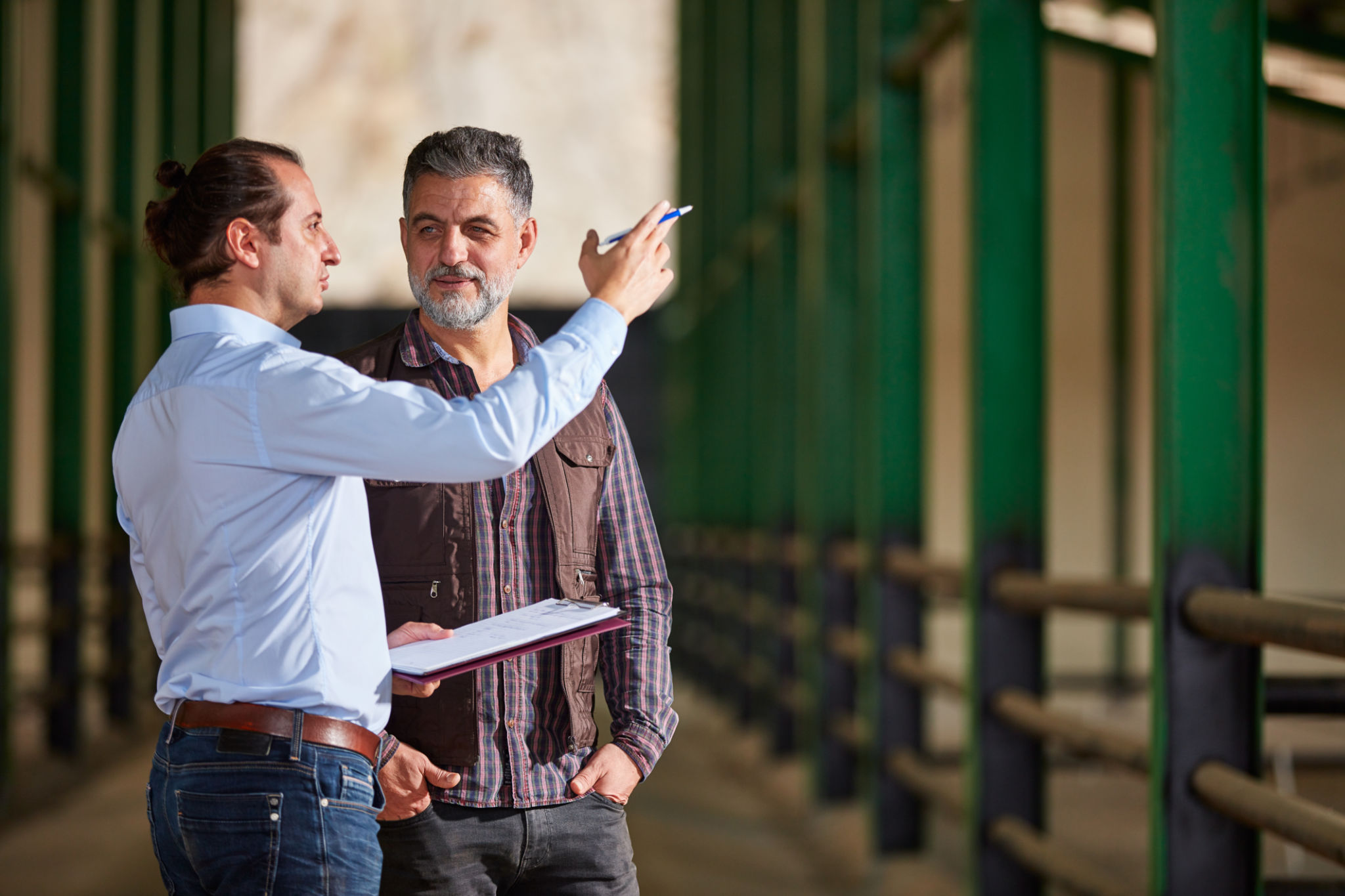 customer consultation outdoors