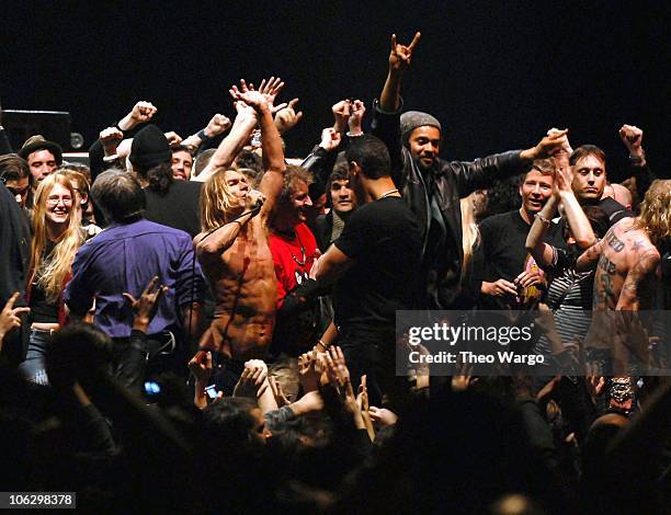 Iggy Pop and The Stooges during Iggy Pop and The Stooges Perform at United Palace Theatre in New York City at United Palace Theatre in New York City,...