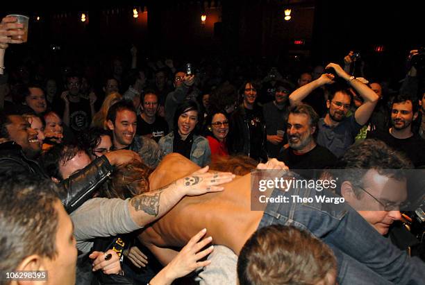 Iggy Pop and The Stooges during Iggy Pop and The Stooges Perform at United Palace Theatre in New York City at United Palace Theatre in New York City,...