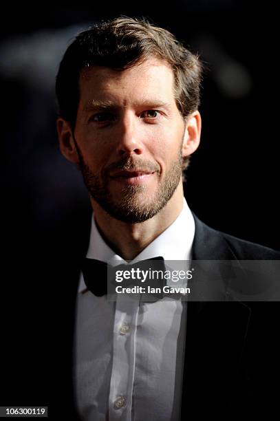 Aron Ralston attends the European Premiere of '127 Hours' during the closing gala of the 54th BFI London Film Festival at the Odeon Leicester Square...