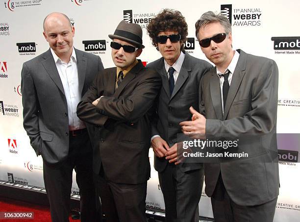 Rob Corddry and The Beastie Boys during The 11th Annual "Webby Awards" - June 5, 2007 at Cipriani Wall Street in New York City, New York, United...