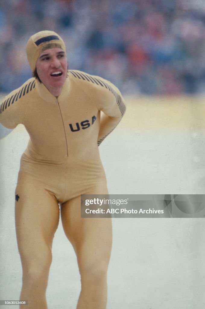Eric Heiden Competing In The 1980 Winter Olympics