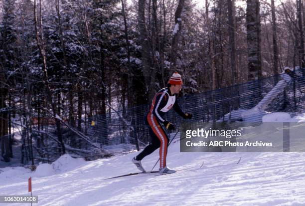 Lake Placid, NY Alfred Schindler competing in the Men's 15 kilometres cross-country skiing event at the 1980 Winter Olympics / XIII Olympic Winter...