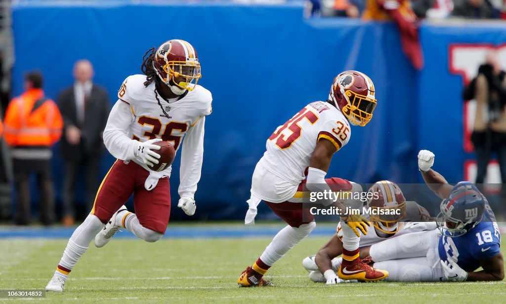 Washington Redskins v New York Giants