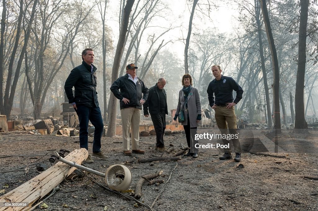 Trump Visits California Wildfires