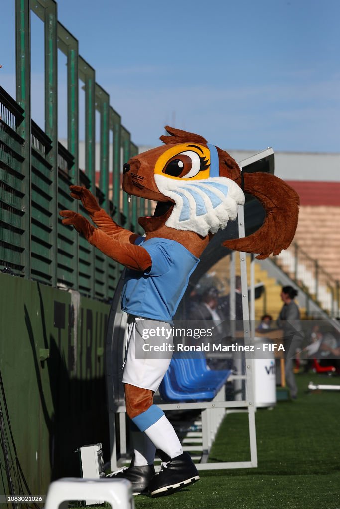 Capi the mascot during the FIFA U-17 Women's World Cup Uruguay 2018... News  Photo - Getty Images