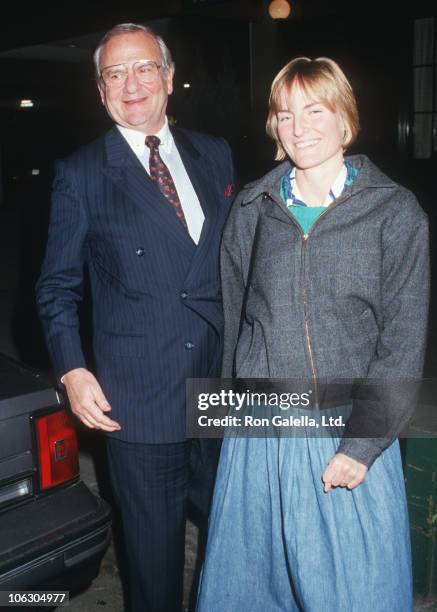 Lee Iacocca and Lia Iacocca during Lee Iacocca Sighted at Elio's Restaurant at Elio's Restaurant in New York City, New York, United States.