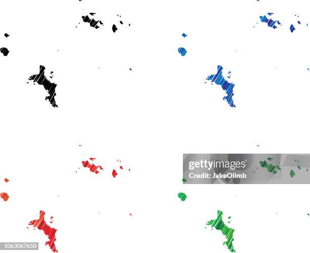 seychelles scribble - seychelles stock illustrations