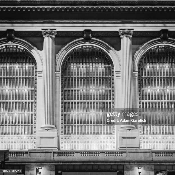 windows of grand central station - grand central square stock pictures, royalty-free photos & images