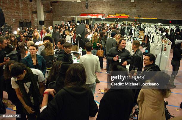 Atmosphere during Olympus Fashion Week Fall 2006 - Karl Lagerfeld - Backstage at 547 West 26th Street in New York City, New York, United States.