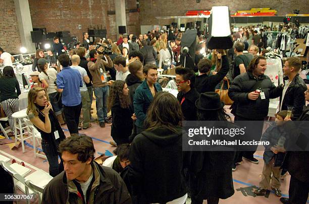 Atmosphere during Olympus Fashion Week Fall 2006 - Karl Lagerfeld - Backstage at 547 West 26th Street in New York City, New York, United States.