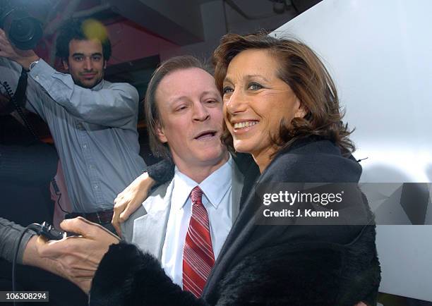 Patrick McMullan and Donna Karan during "Kiss Kiss" Book Launch with Donna Karan at DKNY Madison Avenue Store in New York City, New York, United...