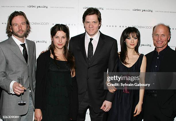 Dallas Roberts, Amelia Warner, Writer and Director, Adam Rapp, Zooey Deschanel and Ed Harris