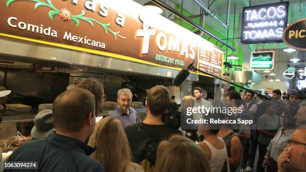 Phil Rosenthal attends 'Phil Rosenthal and Nancy Silverton Feed You' during Vulture Festival presented by AT&T at Grand Central Market on November...