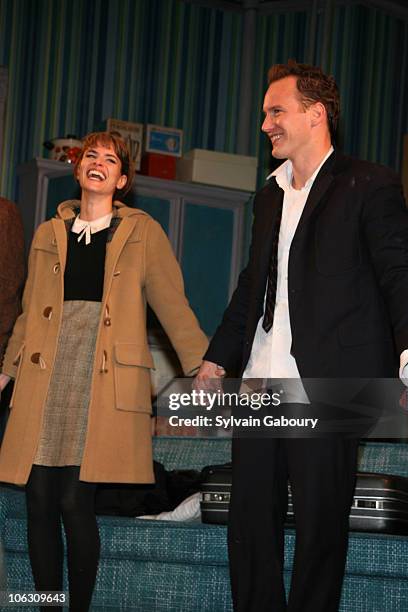 Amanda Peet and Patrick Wilson during "Barefoot in the Park" Curtain Call at Cort Theater in New York, New York, United States.