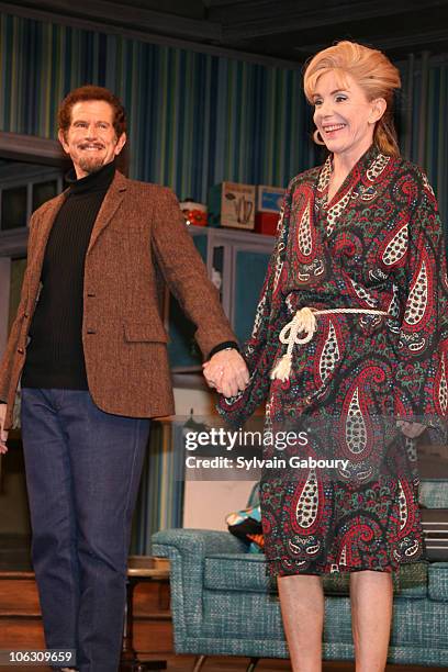 Tony Roberts and Jill Clayburgh during "Barefoot in the Park" Curtain Call at Cort Theater in New York, New York, United States.