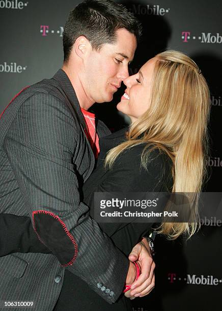 Andrew Firestone and Ivana Bozilovic during T-Mobile NBA All-Star 2006 Party at T-Mobile Tent in Houston, Texas, United States.