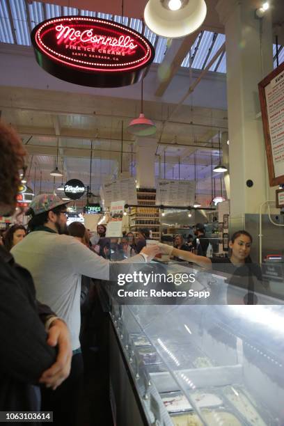 General view of atmosphere during the 'Phil Rosenthal and Nancy Silverton Feed You' during Vulture Festival presented by AT&T at Grand Central Market...