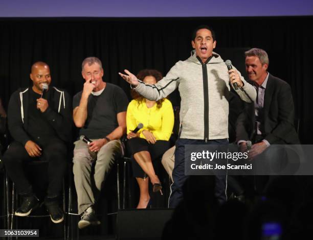 Donald Faison, Robert Maschio, John C. McGinley, Judy Reyes, Ken Jenkins, and Neil Flynn attend 'Scrubs Reunion' during Vulture Festival presented by...