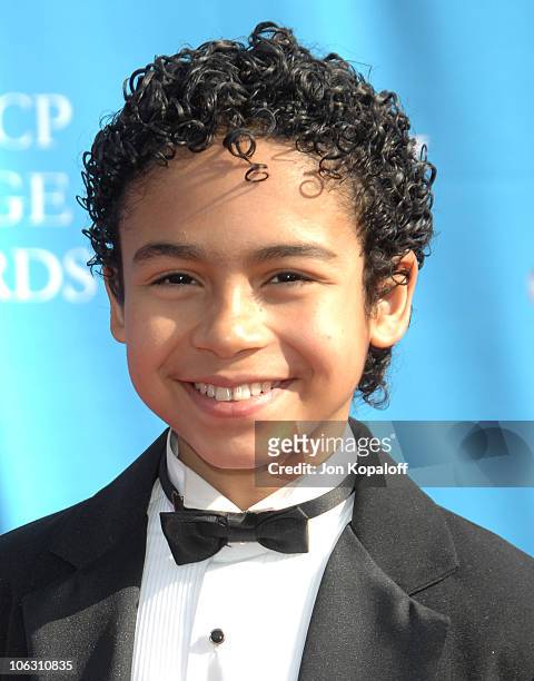 Noah Gray-Cabey during 38th Annual NAACP Image Awards - Arrivals at Shrine Auditorium in Los Angeles, California, United States.