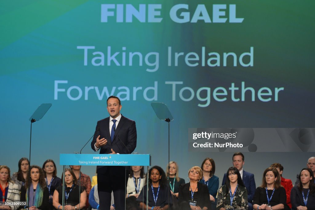 Annual Party Conference Fine Gael Ard Fheis In Dublin