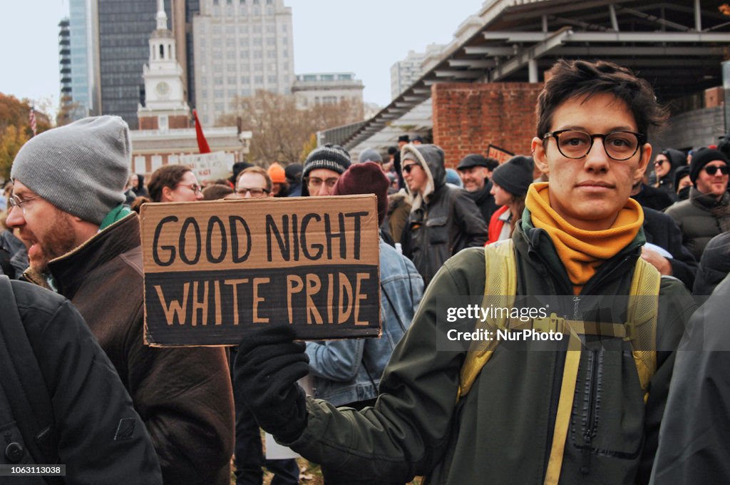 Philadelphians Rally Strong Against Far Right Extremists Groups Rallying