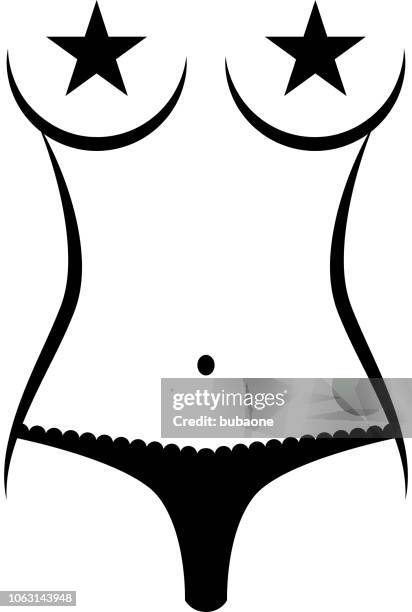 ilustraciones, imágenes clip art, dibujos animados e iconos de stock de icono de cuerpo desnudo con sombra - senos