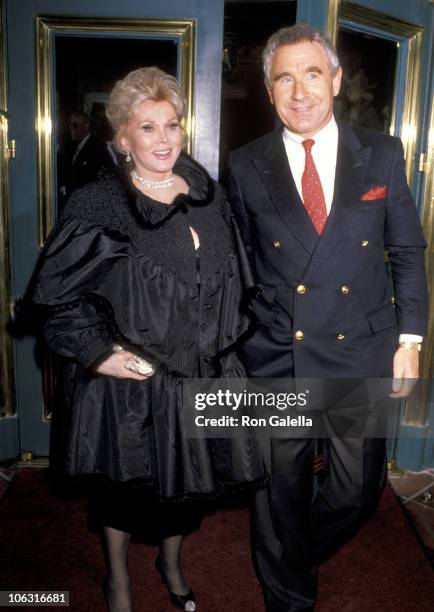 Zsa Zsa Gabor and Frederic Prinz von Anhalt during Zsa Zsa Gabor Sighting at Jimmy's Restaurant in Beverly Hills - November 6, 1989 at Jimmy's...