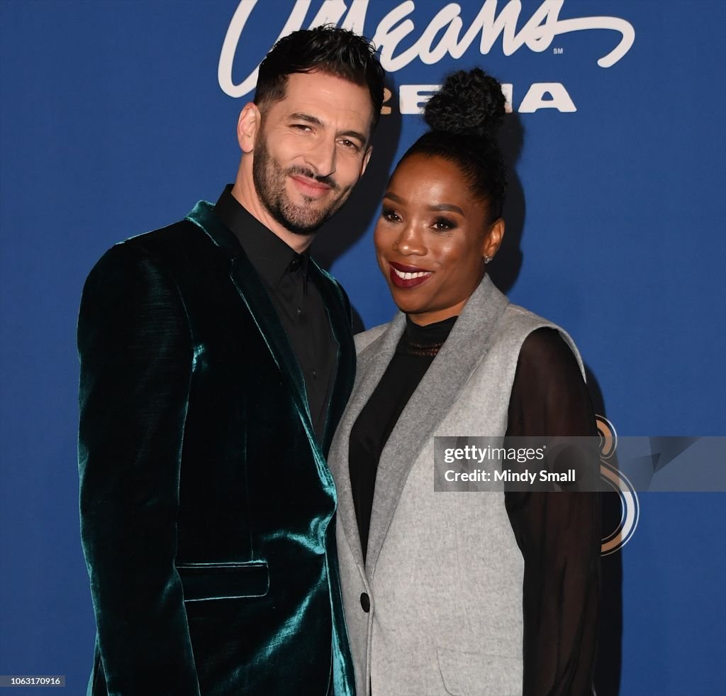 Jon B. and Danette Jackson attend the 2018 Soul Train Awards at the