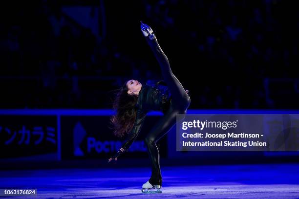 Alina Zagitova of Russia performs in the Gala Exhibition during day 3 of the ISU Grand Prix of Figure Skating, Rostelecom Cup 2018 at Arena Megasport...