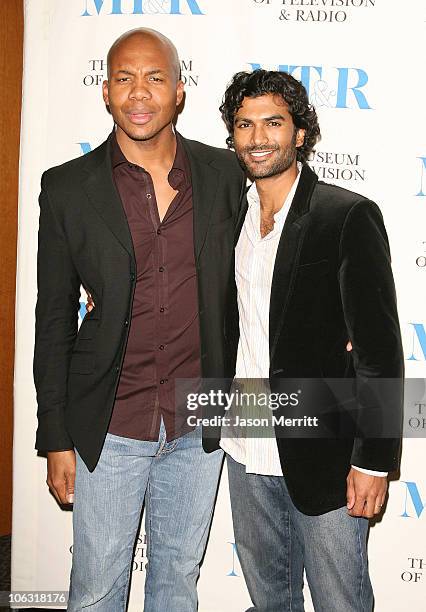 Sendhil Ramamurthy and Leonard Roberts during The 24th Annual William S. Paley Television Festival - An Evening with "Heroes" at DGA in Hollywood,...