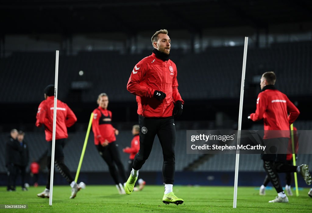 Denmark Training Session and Press Conference