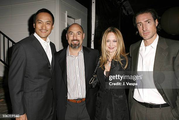 Ken Watanabe, Adam Venit, Trina Venit and guest during Endeavor 2006 Pre-Oscar Party in Los Angeles, California, United States.