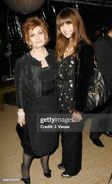 Sharon Osbourne and Aimee Osbourne during Endeavor 2006 Pre-Oscar Party in Los Angeles, California, United States.