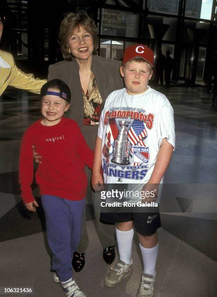 Donna Hanover, daughter Caroline Giuliani, and son Andrew Giuliani