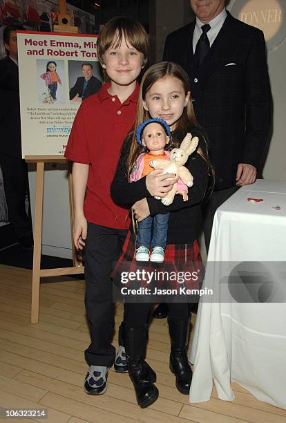 Chris O'Neil and Rhiannon Leigh Wryn during "The Last Mimzy" Doll Signing At FAO Schwarz - March 19, 2007 at FAO Schwarz in New York City, New York,...