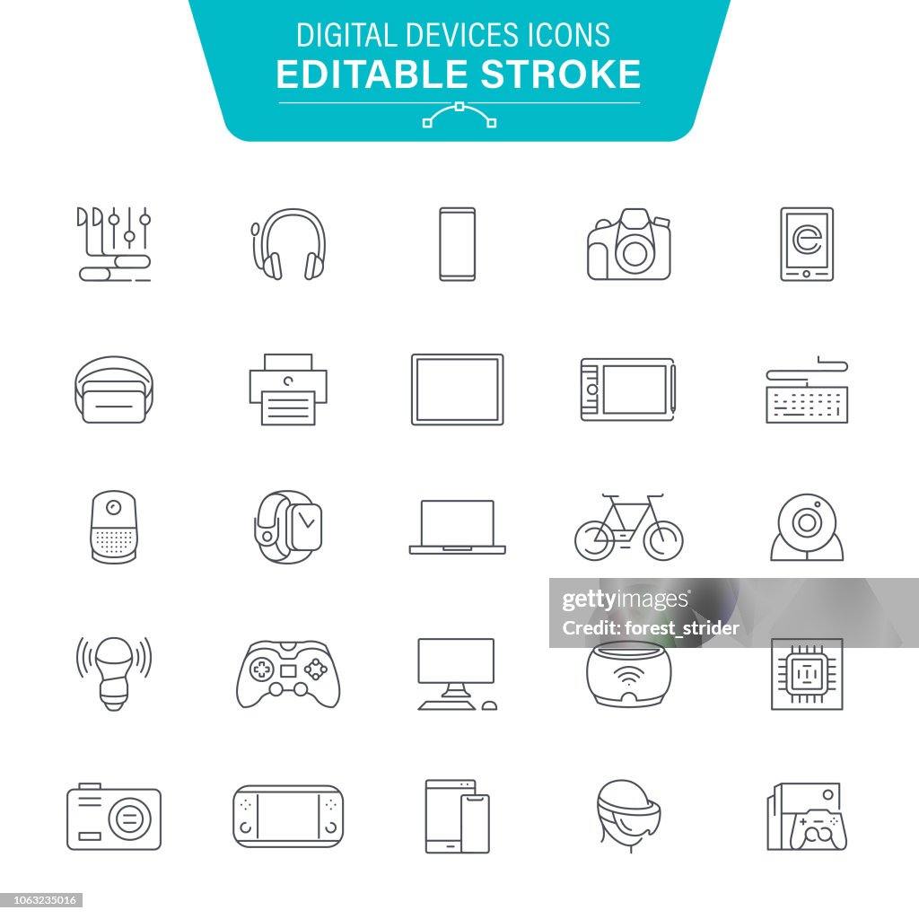 Digital Devices Line Icons