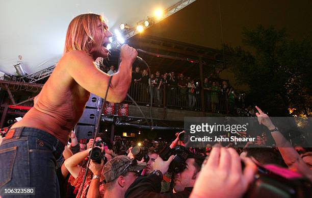 Iggy Pop and The Stooges during 21st Annual SXSW Film and Music Festival - The Stooges at Stubbs at Stubb's in Austin, Texas, United States.