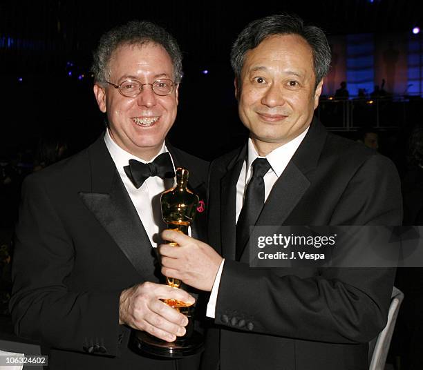 James Schamus, nominee Best Picture for "Brokeback Mountain", and Ang Lee, winner Best Director for "Brokeback Mountain"