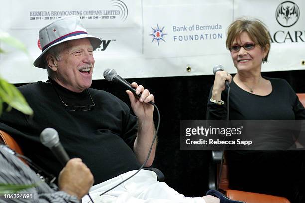 Richard Dreyfuss and Carrie Fisher during 10th Annual Bermuda International Film Festival - Tales From Hollywood at Front Room in Hamilton, Bermuda.