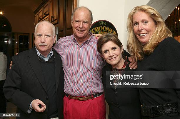 Richard Dreyfuss, Alex Cooper, Carrie Fisher and Sheilagh Cooper