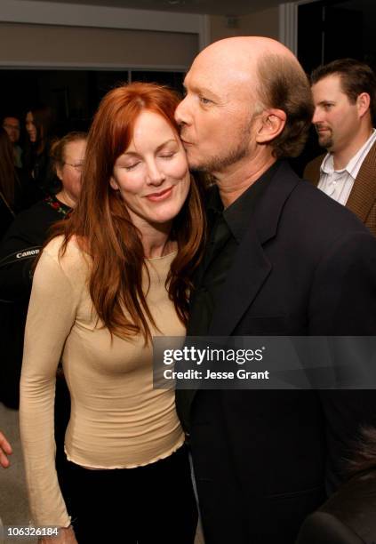 Kathleen "Bird" York and Paul Haggis during "Crash" Cool Down Party - Hosted by Paul Haggis and Chris "Ludacris" Bridges at Beverly Towers in Los...