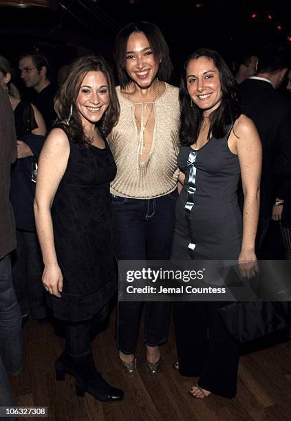 Alyssa Miller, Naima Mora and Stacy Igel during Wendy Straker's "Men at Work" Book Launch Party Hosted by Club Marquee at Marquee in New York City,...