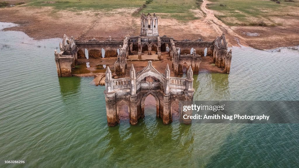 The ruins of Shettihalli Rosary Church