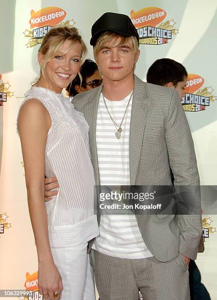 Katie Cassidy and Jesse McCartney during Nickelodeon's 20th Annual Kids' Choice Awards - Arrivals at Pauley Pavilion - UCLA in Westwood, California,...